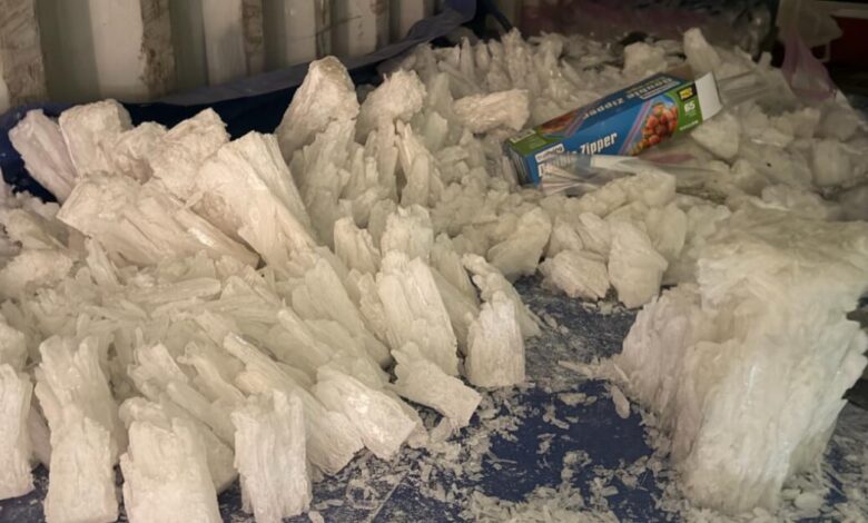 Illegal dumping call in Palmdale uncovers 800 pounds meth