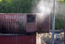 Lithium rail car burns in Cajon Pass after 3:45 a.m. blaze