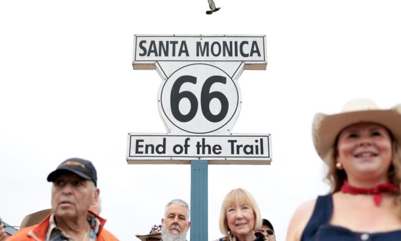 Route 66 at 100 kicks off Santa Monica caravan