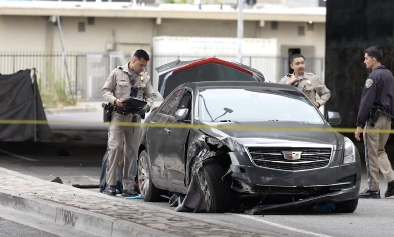 Pedestrian dies after 4 a.m. hit near L.A. offramp