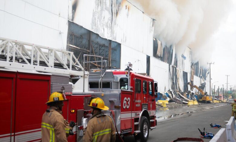 Boyle Heights fire expected to burn for days