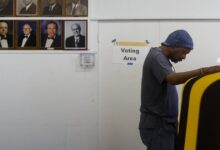 Trump’s voting booth claim collides with Los Angeles reality