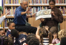 Obama library kids hear Where the Wild Things Are