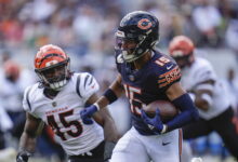 Odunze paints Bears’ schedule in Bob Ross parody