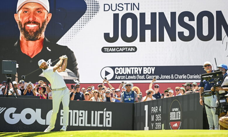 Dustin Johnson’s ace powers LIV’s 7-under 64
