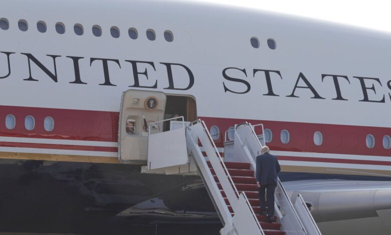 Trump Takes First Flight on Qatar-Requested Air Force One Trump Takes First Flight on Qatar-Requested Air Force One