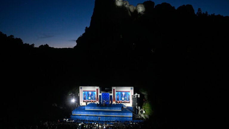 Trump touts exceptionalism at Mount Rushmore amid heat Trump touts exceptionalism at Mount Rushmore amid heat