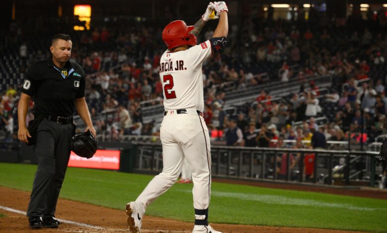 Nationals draw 6 walks against Shane Bieber in 4-run first inning, beat Blue Jays 8-6 – WTOP News