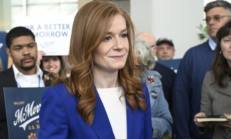 McMorrow suspends U.S. Senate bid amid nomination pressure McMorrow suspends U.S. Senate bid amid nomination pressure