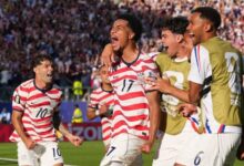 Tillman’s free kick and Balogun’s red reshape US run