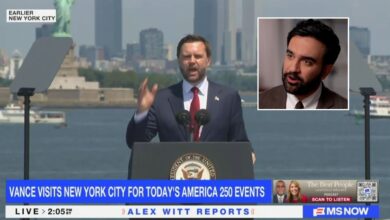 JD Vance Targets Mamdani While Honoring America’s 250th JD Vance Targets Mamdani While Honoring America’s 250th