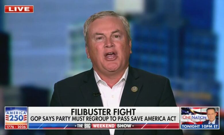James Comer Rips ‘Weak’ Republicans Over SAVE Act James Comer Rips ‘Weak’ Republicans Over SAVE Act