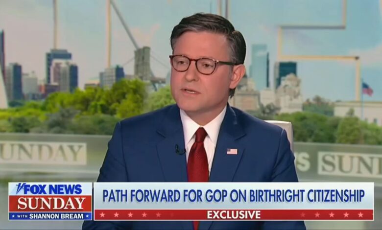 Mike Johnson readies legislative push after birthright ruling