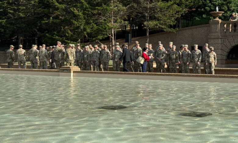 Hegseth Praises National Guard as Protests Interrupt Park Ceremony