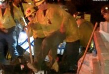 Three firefighters injured battling wildfire in San Bernadino Mountains