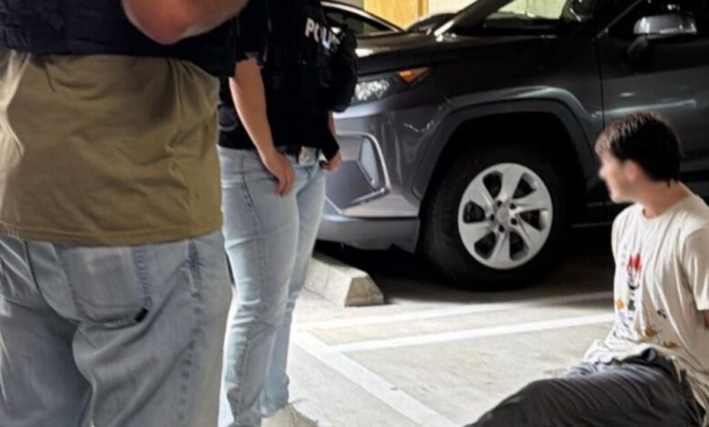 Irvine police nab man accused of spraying ‘Nazi’ and ‘Fascist’ on Teslas. A takeout order led to the arrest Irvine police nab man accused of spraying ‘Nazi’ and ‘Fascist’ on Teslas. A takeout order led to the arrest