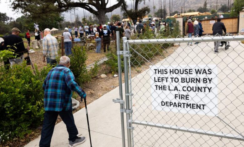 Altadena residents rally to block dense post-fire housing