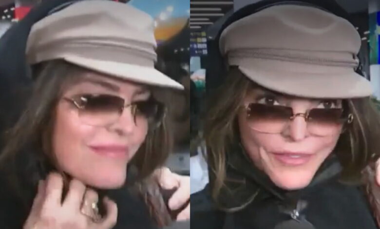Ana Bárbara responde en el aeropuerto: “me la pellizca”