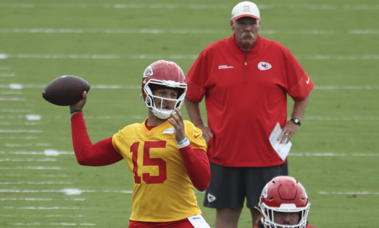 Andy Reid on Patrick Mahomes: You see the strength in his legs, which is important