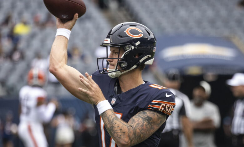 Behind QB Tyson Bagent, Bears tied with Browns at halftime Behind QB Tyson Bagent, Bears tied with Browns at halftime