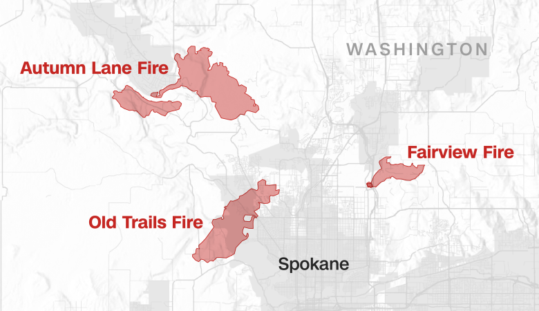 Visualizing the wildfires in Washington and Oregon, in maps and satellite imagery | CNN