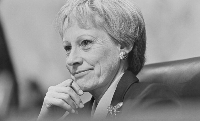 Nancy Kassebaum Baker, Former U.S. Senator From Kansas, Dies At 94 Nancy Kassebaum Baker, Former U.S. Senator From Kansas, Dies At 94