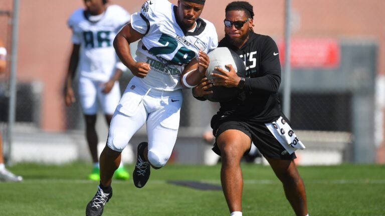 After 2 days in Foxborough, Saquon Barkley says he ‘hates’ joint practice, thinks Patriots have a chance to go ‘very far’