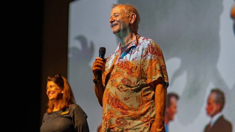 Bill Murray makes surprise appearance at Bill Murray movie marathon in New Bedford Bill Murray makes surprise appearance at Bill Murray movie marathon in New Bedford