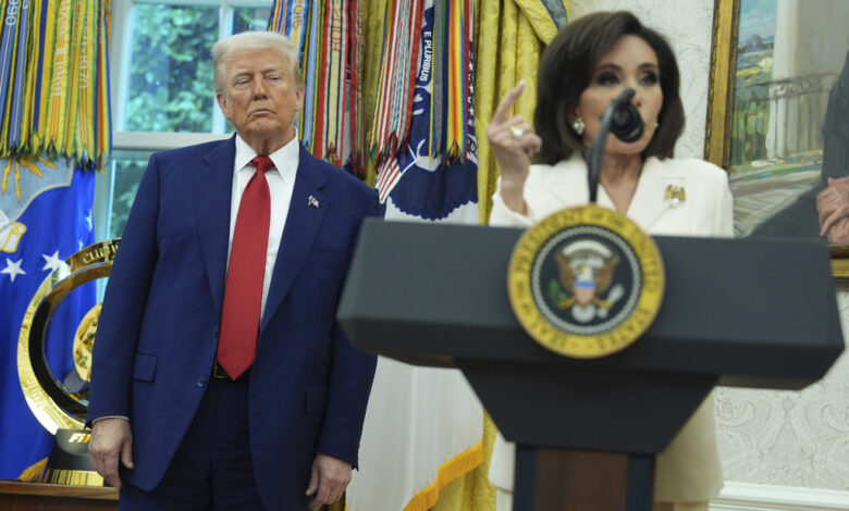 Pirro Visits White House Hours After Trump Said She ‘Choked’ in Reflecting Pool Case