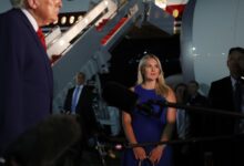Press secretary Karoline Leavitt says she is stepping down to focus on family