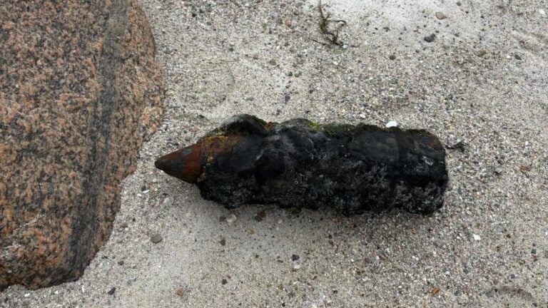 Watch: A military ordnance washed up in Orleans. First responders blew it up. Watch: A military ordnance washed up in Orleans. First responders blew it up.