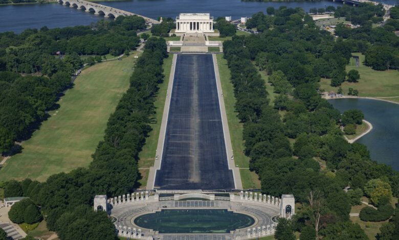 DOJ moves to drop case against Olympian, says damage to reflecting pool from ‘flawed installation’ DOJ moves to drop case against Olympian, says damage to reflecting pool from ‘flawed installation’
