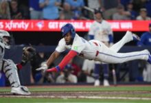 Blue Jays erupt for 5 runs in the eighth to beat Red Sox 6-4, extend Boston’s skid to 5