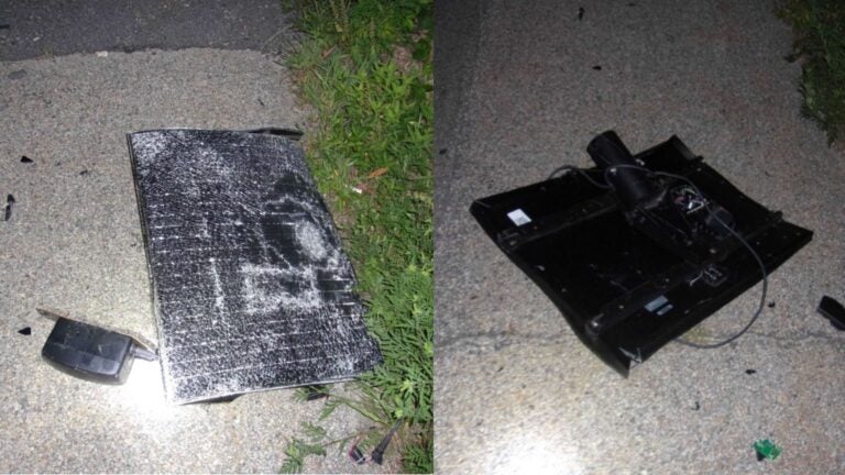 Flock camera was apparently intentionally run over in Mass. town Flock camera was apparently intentionally run over in Mass. town