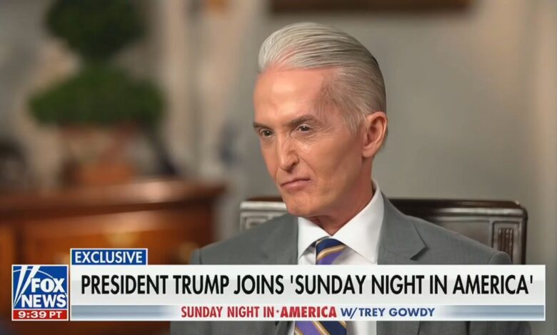 Trump Gives an Uninterrupted 8-Minute Answer to a Question from Fox’s Trey Gowdy Trump Gives an Uninterrupted 8-Minute Answer to a Question from Fox’s Trey Gowdy