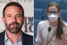 Ben Affleck’s Daughter Violet Seen Weaning Her Signature Face Mask During Family Dinner
