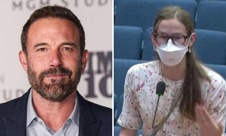Ben Affleck’s Daughter Violet Seen Weaning Her Signature Face Mask During Family Dinner