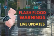 Flash flood warning, severe thunderstorm alerts issued as storms hit N.J. with heavy rain, 60 mph winds