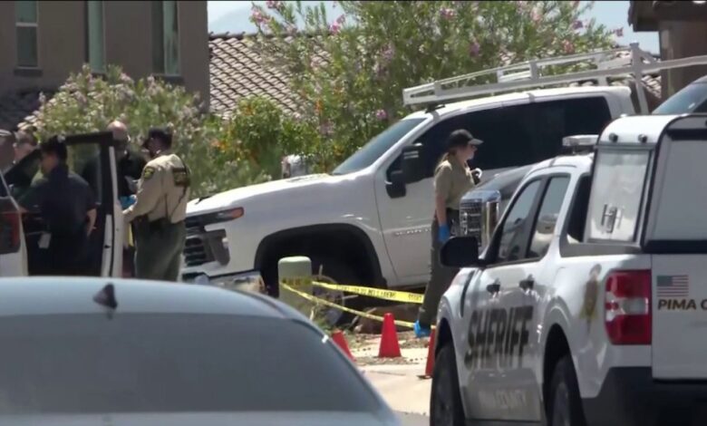 Suspects sought in shooting of Tucson police recruit and his fiancée Suspects sought in shooting of Tucson police recruit and his fiancée