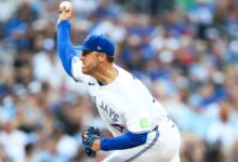 Taillon exits first home start with right forearm discomfort