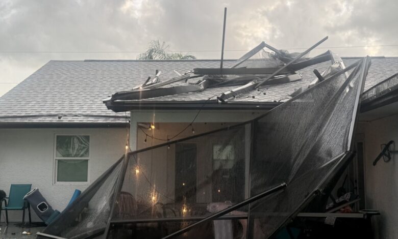 Port St. Lucie residents clean up after possible tornado or landspout hits neighborhood Port St. Lucie residents clean up after possible tornado or landspout hits neighborhood
