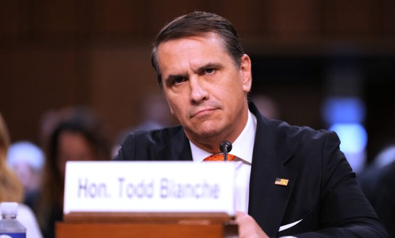 Todd Blanche rescinds Trump’s ‘anti-weaponization fund’ ahead of nomination hearing