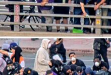 Anti-ICE protester accused of pouring lighter fluid on CHP car is sentenced to prison