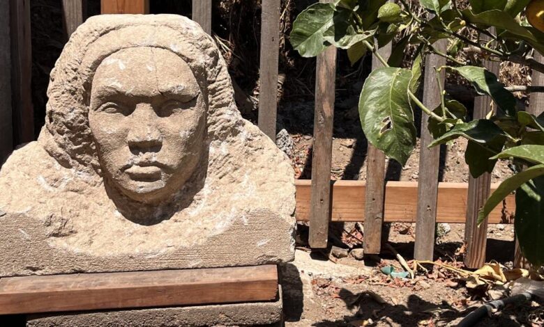 A 150-pound statue was found buried in a San Francisco backyard. Its origin is a mystery A 150-pound statue was found buried in a San Francisco backyard. Its origin is a mystery