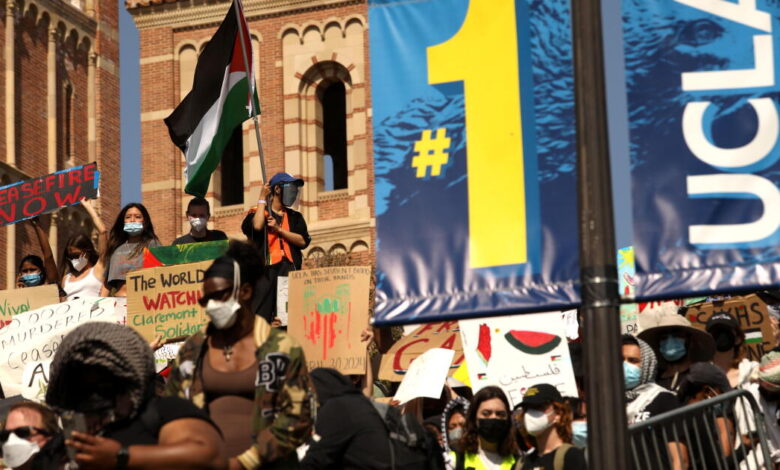 UCLA disciplined a pro-Palestinian protester behind closed doors. Now he’s suing