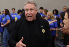 Ex-gubernatorial candidate pleads not guilty to threats in model ex-girlfriend’s case