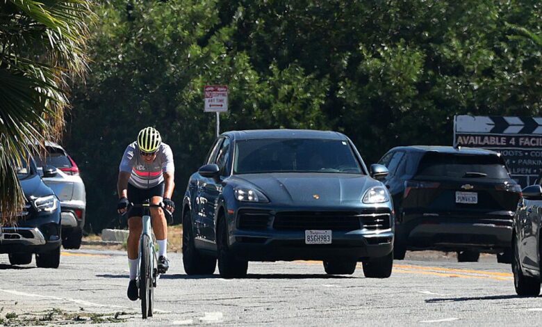 Bass hit brakes on new bike lanes near Forest Lawn. Raman is now slamming her for it