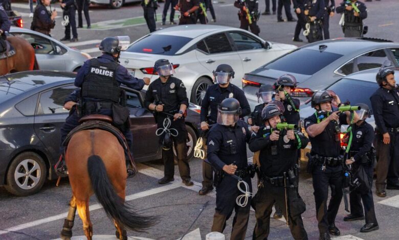 435 arrests,  million in OT, few lessons learned: LAPD issues report on ICE protests