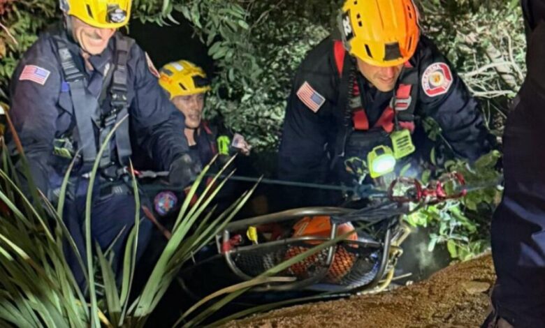 Car drops off Angeles Crest Highway, killing driver; 3 passengers survive Car drops off Angeles Crest Highway, killing driver; 3 passengers survive