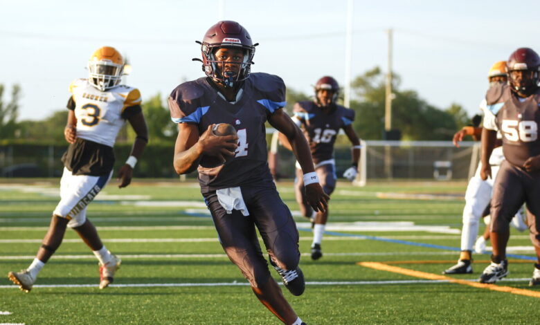 Sophomore QB Jeremy Davis leads Perspectives past Rauner in his varsity debut